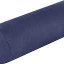 iRetrospec Retrospec Sequoia Yoga Bolster Pillow - Meditation Cushion for Yoga Practices - Includes Machine Washable 100% Cotton Cover & Durable Carry Handle (Round, Midnight)
