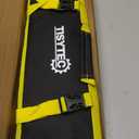 4-in-1 Wrench and Socket Tool Roll Bag 52-Pocket Heavy Duty Organizer for SAE & Metric Sets (1/2" Dr. Sockets) Mobile Mechanic and Fleet Maintenance Tool Wrap Pouch (Industrial Yellow)