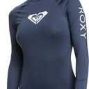 Roxy Women's Rashguard  UPF 50+, Compression Fit, Surf, Hiking, Volley, Workout, Yoga, Quick-Dry Swim Shirt (XX-Large, Mood Indigo)