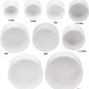 10 Pack 1-1/4"PVC Pipe End Cap Fitting Schedule 40 Furniture Grade 1-1/4" PVC Pipe Plug Adapter for Build Furniture DIY Garden Shelf, White