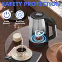 Stariver 2.5L Large Electric Kettle, BPA Free Stainless Steel Water Heater, Fast Boil Electric Tea Kettle, Water Boiler with Auto Shut-Off & Boil-Dry Protection for Family (10-12 Cups)