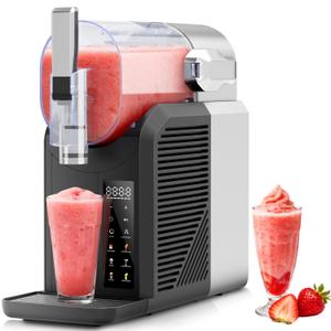 Slushie Machine, 68oz Frozen Drink Maker & Margarita Machine with 6 Presets and LED Display, No Ice Needed Slushy Machine for Home & Party