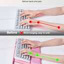 Laborio Computer Keyboard Wrist Rest Stand for Desktop, Keyboard Holder for Easy Typing with Wrist Pad for Office Desk, Home, School (Pink)