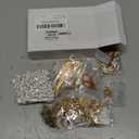 Cunno 776 Pcs Seashell Keychain Making Kit Ocean DIY Craft Key Chain Starfish Pearl Seahorse Letter Name Beads with Keychain Clip and Tool Accessories for Backpacks Purse Tote Bag Crafts DIY Supplies (Pink Gold)