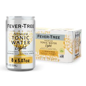 Fever-Tree Naturally Light Tonic Water, 5.07 Fl Oz (Pack of 8) (EXP 12/31/26)