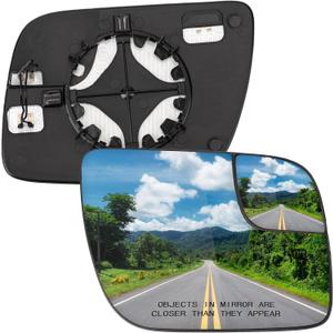 Passenger Side Mirror Replacement for Ford Explorer 2011 2012 2013 2014 2015 2016 2017 2018 2019 - Right Side Mirror Glass, Rear View Mirrors Glass with Power Heated