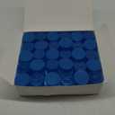 30 Pack Empty Pill Bottles with Pop Top Caps, 19 Dram Prescription Medicine Containers (Blue)