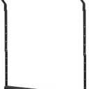 STORAGE MANIAC Adjustable Closet Rod Extender, Heavy Duty Space-Saving Clothes Hanging Bar, Double Rod Organizer, Black, 1 Pack