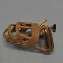 BARKLESS Dog Muzzle, Basket Muzzle for Biting, Chewing and Scavenging, Humane Cage Mouth Cover, Perfect for Grooming and Training Small Aggressive Reactive Dogs (S, Brown)