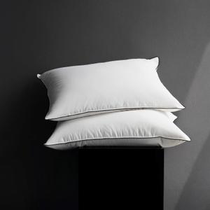 Premium White Luxury Goose Down Pillow - Ultra-Soft, Hypoallergenic, Hotel Quality for Optimal Comfort and Support - 1 Pack, Standard Size (20" x 26")