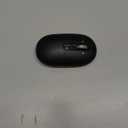 Multi-Device Bluetooth Mouse (BT1/BT2 + 2.4G), Small Slim Travel Mouse, 4-Way Metal Scroll Wheel, Silent Click, 4-Levels Adjustable DPI, for Laptop Tablet iPadOS Mac (Black)