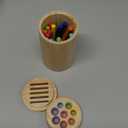 Wooden Learning Color Sorting Toys for Toddlers Sensory Sorting Coin Box Toys for Toddlers 1-3 Fine Motor Skills Toys and Matching Games for Toddler Learning Toys