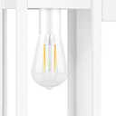 BesLowe Outdoor Wall Light Fixtures, Exterior Waterproof Wall Lanterns, Porch Sconces Lighting with E26 Sockets, Modern White Outside Lights for House Patio Front Door Entryway, 1-Pack