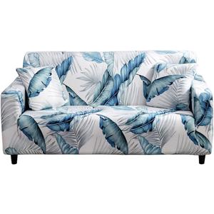 HOOBUY Printed Sofa Cover Stretch Couch Covers Sofa Slipcovers for 3 Cushion Couch with Two Free Pillow Case 01#(3 Seater/Large 2 Seater) (Lyxz)