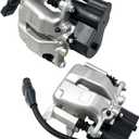 Pair Rear Electronic Parking Brake Caliper W/Actuator Replacement for 2004-2010 Audi A8 S8 Part# 4E0615403A 4E0615404A 4E0998281B