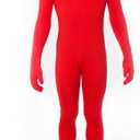 Morphsuits Kids Bodysuit Full Body Suit Halloween Costume, Skin Suit For Boys (Large, Red)
