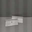 OAPRIRE White Floating Shelves Wall Mounted Set of 2 - Easily Expand Wall Space - Acrylic Hanging Shelves for Bedroom, Gaming Room, Living Room, Bathroom, Office with Cable Clips