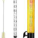 Beer Giraffe Dispenser, 100oz/3.2 qt Mimosa Tower Dispensers with Ice Tube and LED Light, 3L Tabletop Drink Tower Dispenser