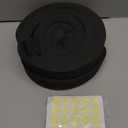 3pack Air Conditioner Foam Insulation Strip2''x1''x6.5ftBlack High Resilience Window AC Insulation Foam Weather Stripping Seal Tape with Glue Point