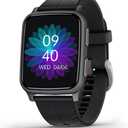 FITVII Fitness Tracker, Smart Watch with 24/7 Blood Pressure Heart Rate and Blood Oxygen Monitor, Sleep Tracker with Calorie Step Counter, IP68 Waterproof Activity Tracker for Women Men Android iOS (Black)