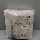 MYSKY HOME Pink Curtains for Girls Room 84 Inches Long Nursery Curtains Girl for Kids Room Double Layer White Pom Pom Sheer Living Room Darkening Window Drapes Back Tab, W52 X L84, 2 Pieces