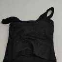 Danysu Women Rib Tank Top Padded Workout Top Square Neck Crop Tank Fitted Basic Cami Tops (Medium, Diamond Black)