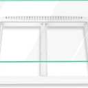 UPGRADED 240364793 Refrigerator Crisper Drawer Cover Frame with 240350608 Crisper Glass Replacement Compatible with Frigidaire Crisper Drawer Replacement 253.65802508 Fridge Crisper Pan Drawer Cover