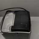 EUHOMY Nugget Ice Maker Countertop with Handle, Ready in 6 Mins, 34lbs Per Day, Removable Top Cover, Auto-Cleaning, Portable Sonic Ice Maker with Basket and Scoop, for Home/Party/RV/Camping (Black)