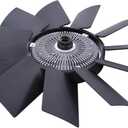 NewYall Engine Radiator Cooling Fan Blade and Fan Clutch Kit for BMW 323CI 323I 323IS 325CI 325XI 325I 325IS 328CI 328I 328IS 330CI 330I 330XI 525I 525IT 528I 530I 535I 735I 735IL M3 M5 Z3