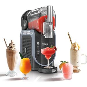 Ninja SLUSHi with RapidChill Technology, 88 oz. Frozen Drink & Slushie Machine, 5 Preset Programs, Margaritas, Frappés, and More, Premium Accents, Black, FS301