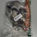 Beefunny Old Man Wig and Glasses Grandpa Costume Accessories Inflatable Walking Cane 100th Day of School Starter Kit (SILVER)