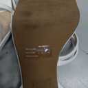 DREAM PAIRS Women's Heels Chunky Block Strappy Square Open Toe Ankle Buckle Heeled Sandals Wedding Party Dress Shoes Indie (7, White)