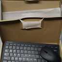 TECKNET Wireless Keyboard and Mouse Combo, Mini Cordless Computer Keyboard and Mouse Set 2.4GHz, Silent Adjustable 1600 DPI, Quiet Click, Lag-Free for Computer, Laptop, PC, Windows, Mac, Chrome OS (Black)