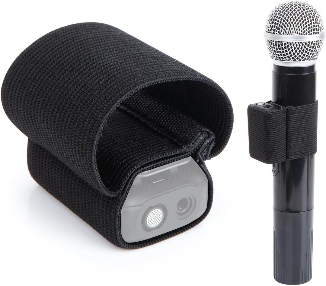 SUNMON Hand Microphone Elastic Sleeve for DJI Mic, DJI Microphone Elastic Sleeve Accessories for speech, interview camera, wedding handheld microphone