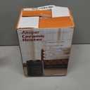 Space Heater, 1500W Electric Heaters Indoor Portable with Thermostat, PTC Fast Heating Ceramic Room Small Heater with Heating and Fan Modes for Bedroom, Office and Indoor Use (Black)