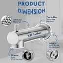 Slip on Extra Long Tub Spout with Diverter Universal Tub Diverter Spout for 1/2" Copper Water Pipe, Brushed Nickel