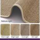 DEXI Ultra Thin Entryway Indoor Door Mat 32x48, Non Slip Rubber Backing Inside Entry Mat, Low Profile Easy Clean Dirt Trapper Doormat for Inside Entrance Patio, Beige