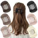 Flat Hair Clips for Women, 6 Pack Flat Claw Clip Non-Slip Grip For Thick Thin Hair, Comfortable Stylish Perfect for Everyday Styling Shopping (Multicolor)