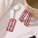 Western Keychain Earrings Western Cowboy Keychain Earrings for Fans Party Dress Outfit Merch Jewelry Gifts