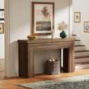 54 Inch Entryway Table, Rectangular Console Table for Living Room
Farmhouse Sofa Table Behind the Couch, Long for Entrance, Hallway, Foyer, Rustic Brown, 11.8"D x 53.9"W x 33.5"H