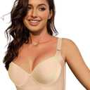 Push Up Bras for Women Daisy Bra Bras for Back Fat Sexy Comfortable Back Smoothing Bra (34B-46DD) (Beige)