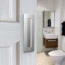 Orgerphy Stainless 7 Barn Door Handle Finger Pull Set (2 Pack)| Heavy Duty Modern Simple Invisible Handle for Gates Garages Sheds Barn Door, Pocket Door | with Flat Bottom Easy to Install (2 Pack)