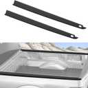 Bed Side Rail Cap Cover for Dodge Ram 1500, Truck Left & Right Side Bedrails Protector w/Stake Holes for 2009-2018 Dodge Ram 1500 with 5'7" Bed Accessories, Black