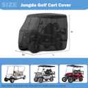 Golf Cart Cover for Universal 2/4/6 Passenger Golf Cart Covers, 156" L x 55" W x 79" H