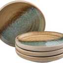 UNICASA Appetizer Plates, Dessert Plates Ceramic, 5 inch Dipping Dish, Set of 4, Japanese Small Plate -Coastal Breeze