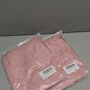 BKHOLL Women's Square Neck Short Sleeve Blouse Loose Fit Stretchy Casual Top Soft Breathable Vacation Shirt for Summer Pink M 2 ct