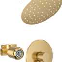 Shower Faucet, Brushed Nickel Shower Faucet Set with 8-Inch Rainfall Showerhead, Single-Handle Shower-Trim Kit Included Valve, Brushed Nickel