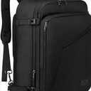 MATEIN Mens Travel Backpack, 27L Lightweight Carry on Backpack for Women, Expandable Business Backpacks, Waterproof Hiking Daypack for Outdoor Sports Rucksack Casual Daypack, Travel Essential, Black