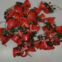 Tinsow 20 Pcs Red Christmas Bells, Tree Hanging Ornament Metal Jingle Bells for Christmas Holiday Decoration (20, Red)
