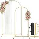 Arch Backdrop Stand, Metal Arch Backdrop Stand Set of 2 (7.2FT/5.9FT), Gold Wedding Party Arch Frame Backdrop Arch arcos para decoracion de Fiestas